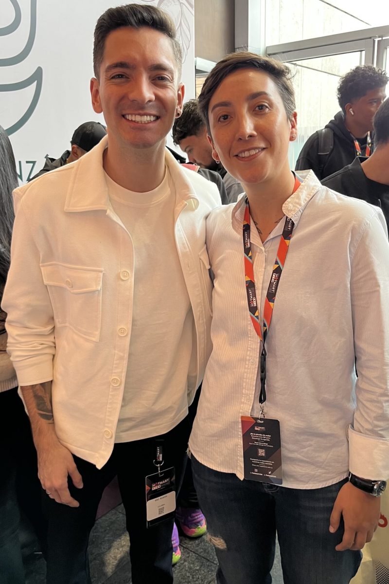 Lina Sarmiento con Mike Munzvil